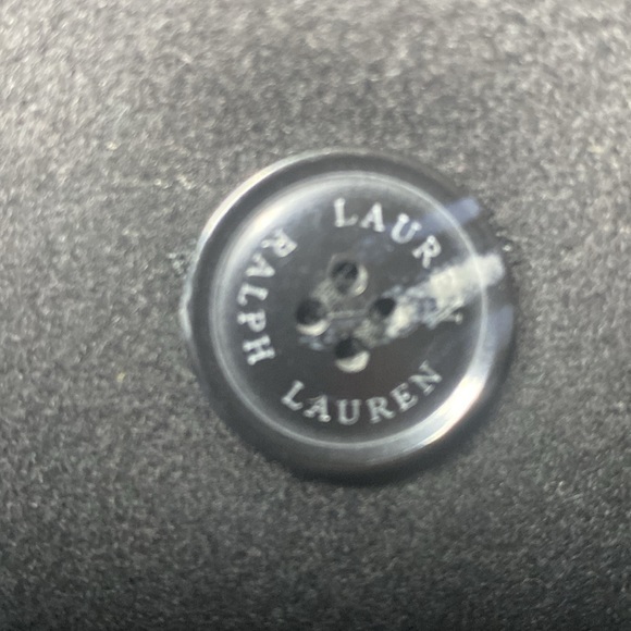 NWT Lauren Ralph Lauren Single Breasted Wool Blend Reefer Coat in Black size 10 - Picture 9 of 17